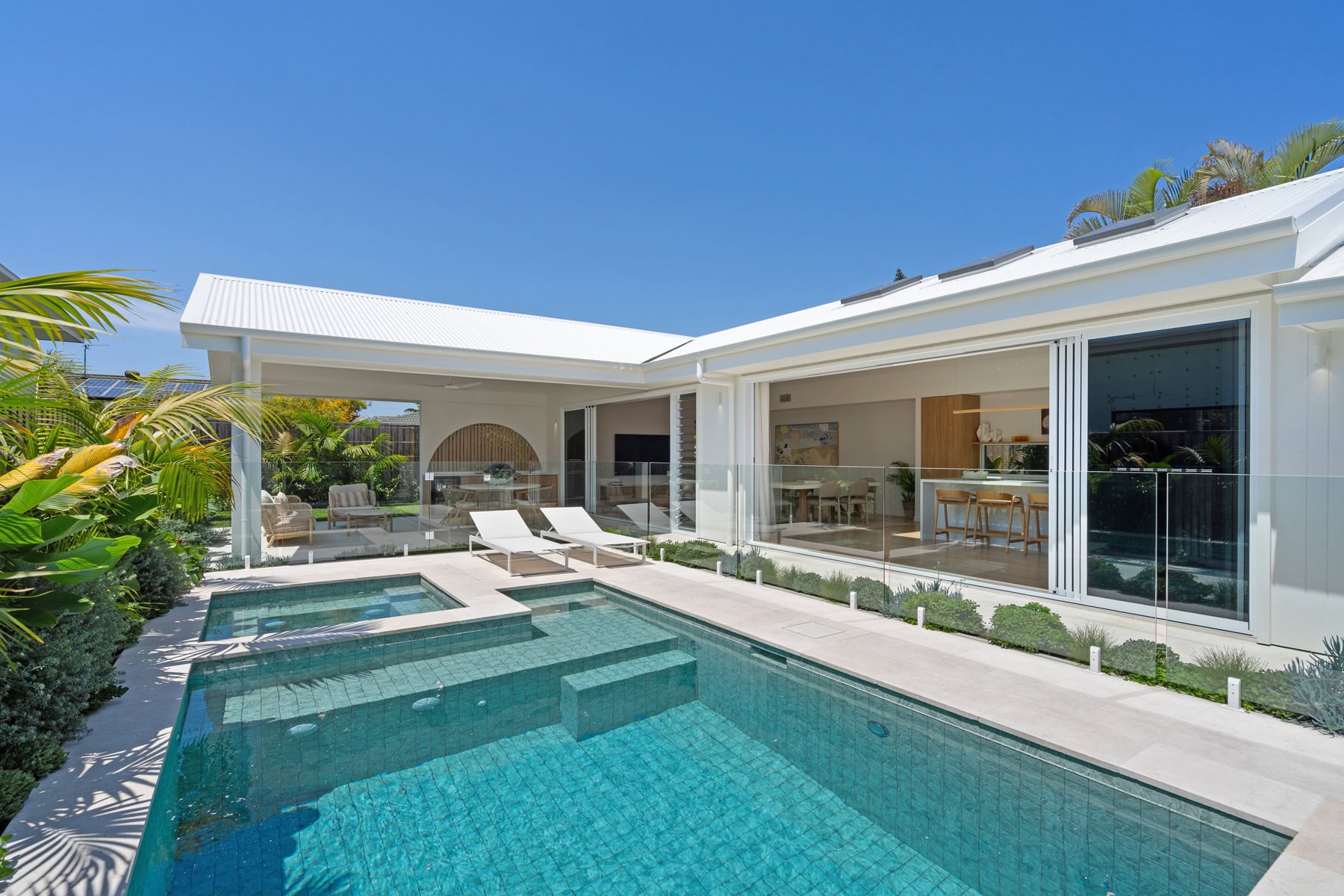 beautiful home luxury custom pool and spa