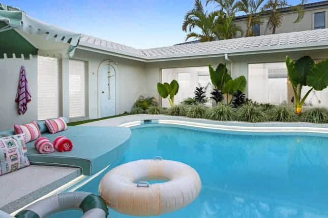 custom pool design home luxury backyard bed